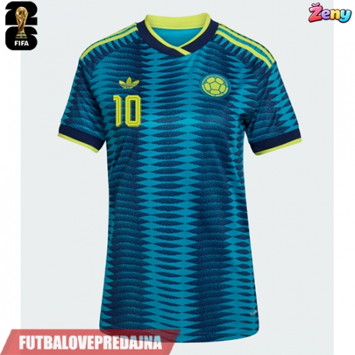 Lacne Ženy Futbalové dres Kolumbia James Rodriguez #10 MS 2026 Krátky Rukáv - Preč